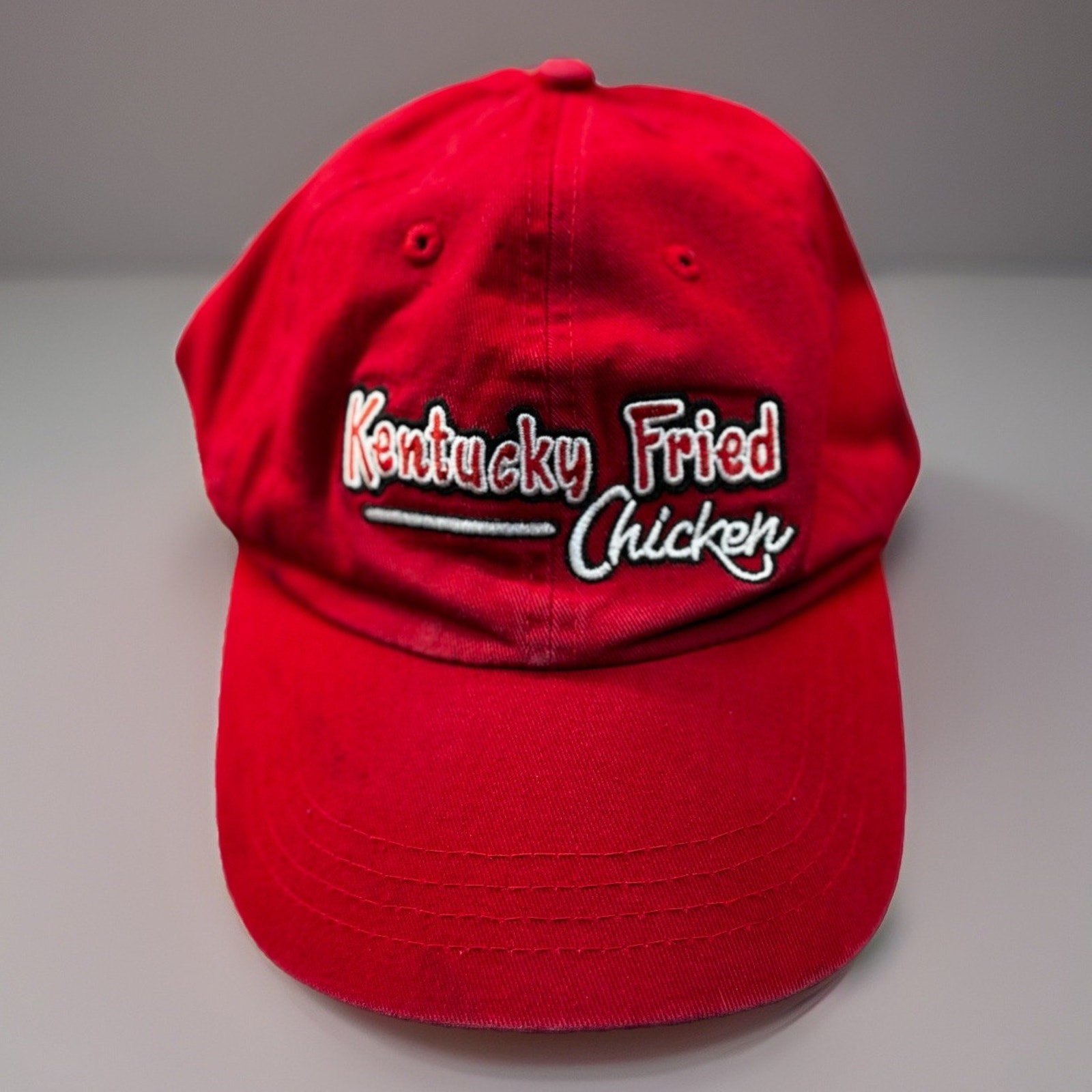 Kentucky Fried Chicken Kfc Red Strapback Hat Cap Restaurant Employee Promo